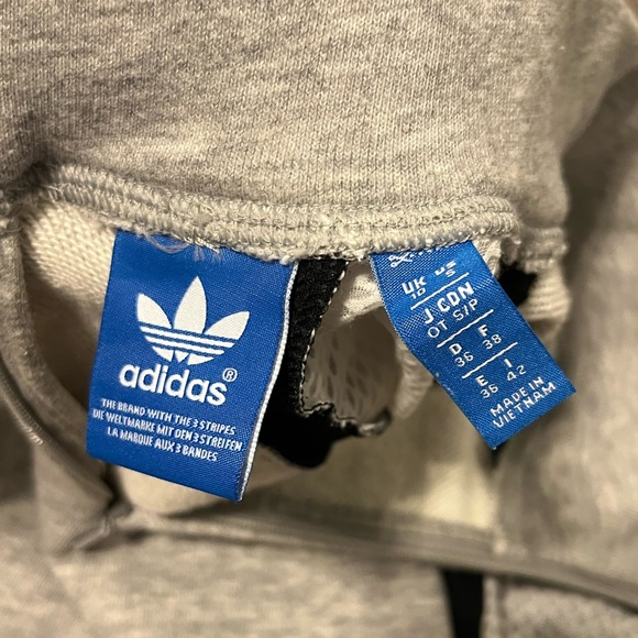 Adidas Gray Quarter Zip Tee - Picture 2 of 4